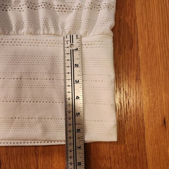 White Prana Ambrosia Racerback Tank, Athleisure Beach Breathable Workout Sz S - Picture 8 of 9